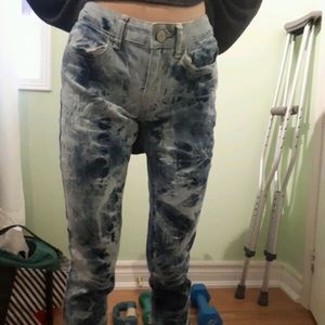 American Eagle acid wash jeans